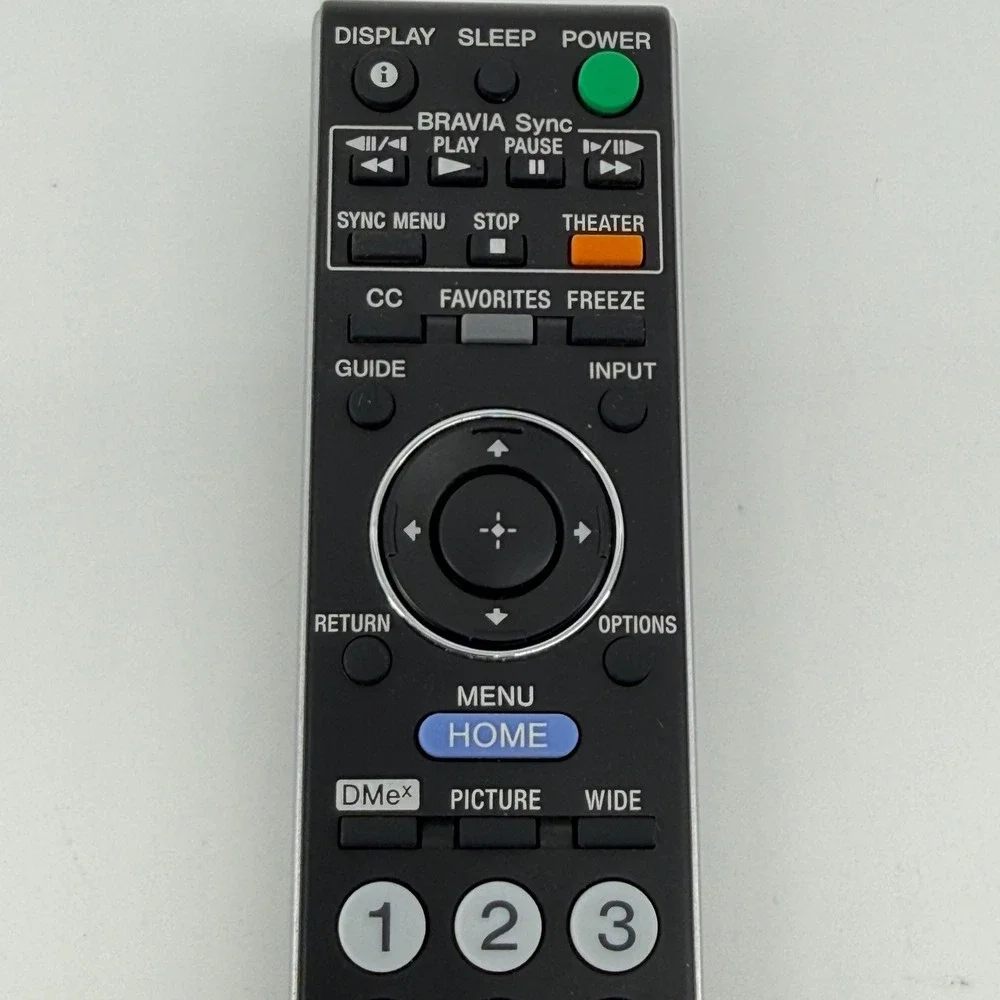 Sony TV Remote Control Black Solid Plastic RM-YD023 BRAVIA Sync